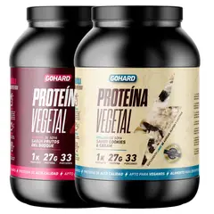 GOHARD - PACK PROTEINAS 2KG TOTAL COOKIES AND CREAM - FRUTOS DEL BOSQUE