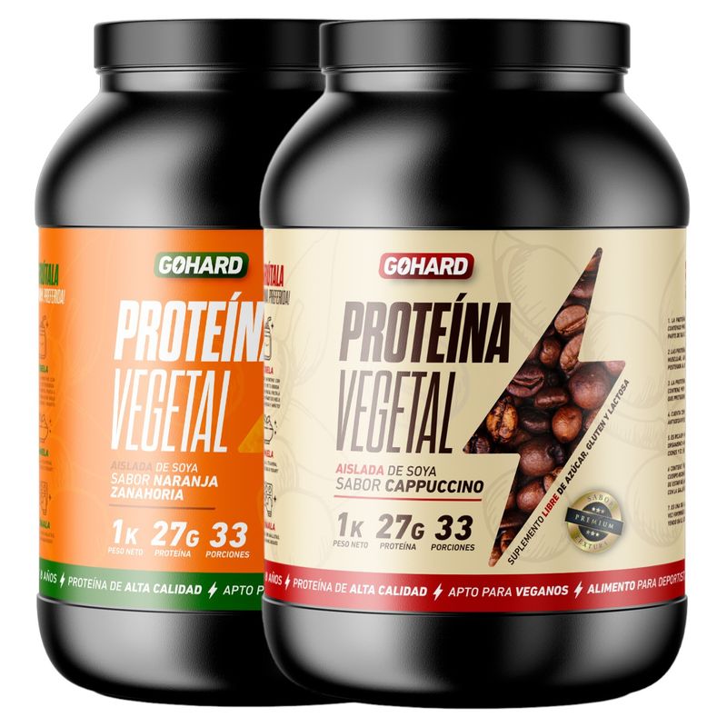 GOHARD - PACK PROTEINAS GOHARD 2KG TOTAL N.ZANAHORIA  - CAPUCCINO