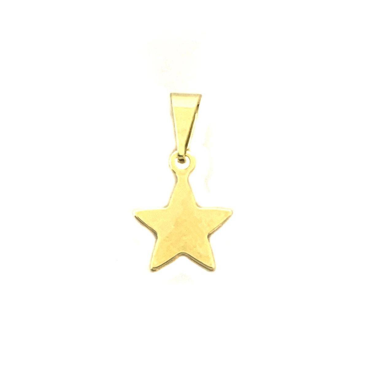 COGGIOLA - Colgante Estrella Plana Mini Enchapado Oro 18K