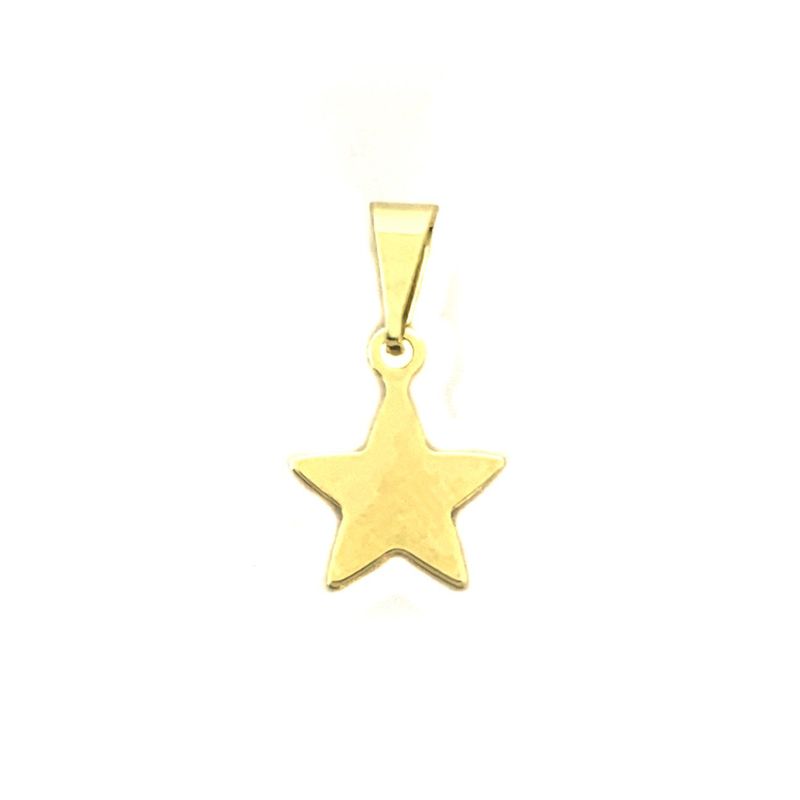 ANDREA COGGIOLA JOYAS - Colgante Estrella Plana Mini Enchapado Oro 18K