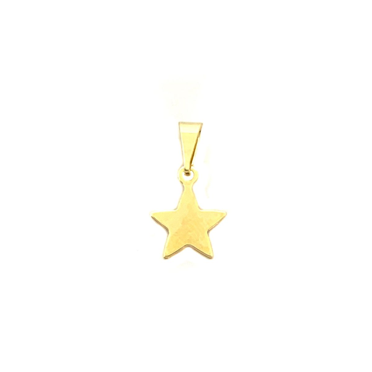 COGGIOLA - Colgante Estrella Plana Mini Enchapado Oro 18K