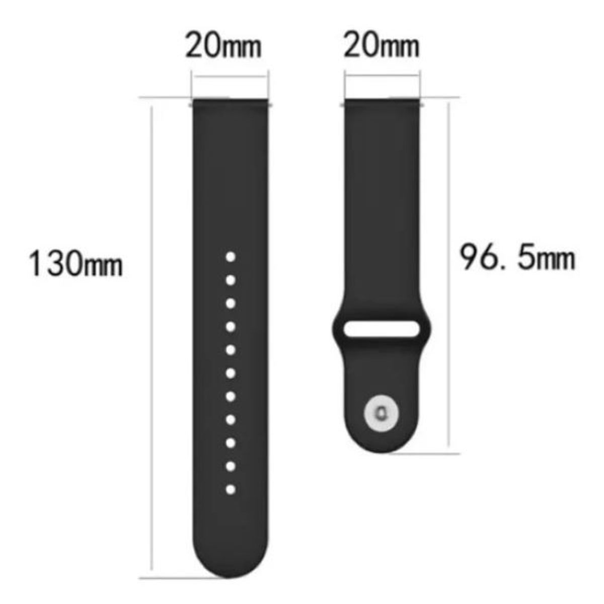 GENERICO - Correa Sport Compatible Samsung Watch Active 1-2 Amari 20mm