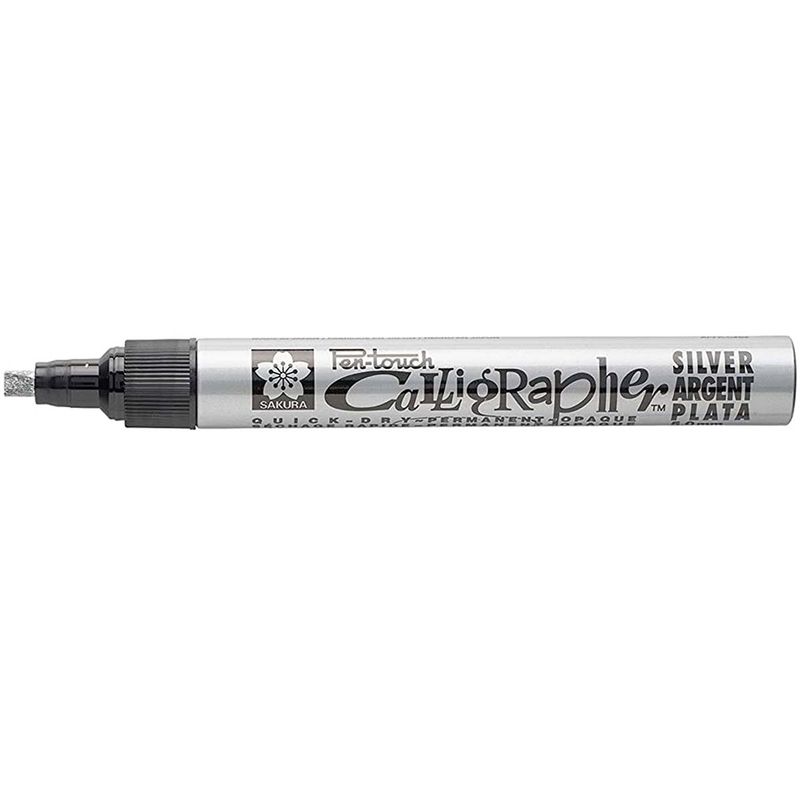 SAKURA - Marcadores Calligrapher Caligráficos 5 mm Plata