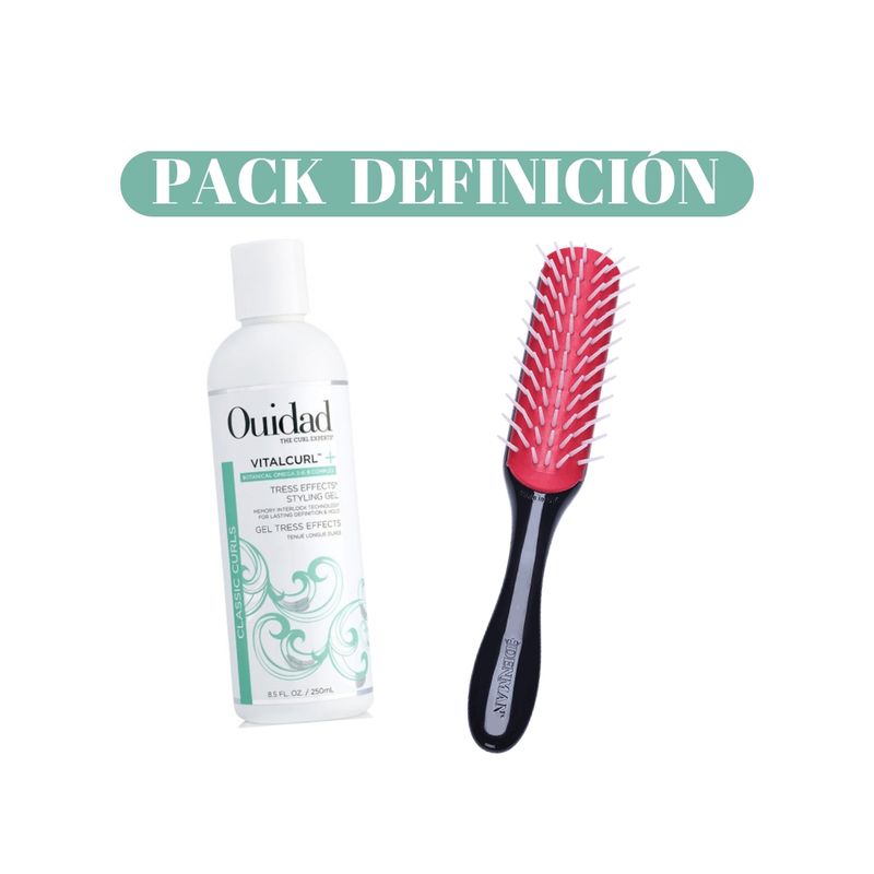 OUIDAD - Ouidad Vitacurl Plus Gel Tress Effects  con Cepillo Denman D31