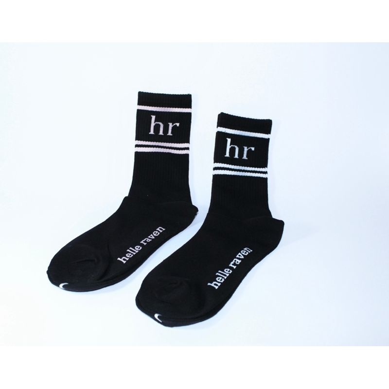 HELLE RAVEN HR - Set 2 par de Calcetas largas marca helle raven hr color negro