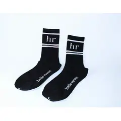 HELLE RAVEN HR - Set 2 par de Calcetas largas marca color negro