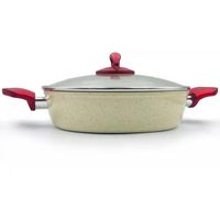 OLLA ARROCERA DE CERAMICA MARMOLEADA ANTIADHERENTE 26CM