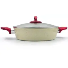 OEM - OLLA ARROCERA DE CERAMICA MARMOLEADA ANTIADHERENTE 26CM