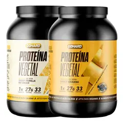 GOHARD - PACK PROTEINAS 2KG TOTAL 66SV VAINILLA - PLATANO