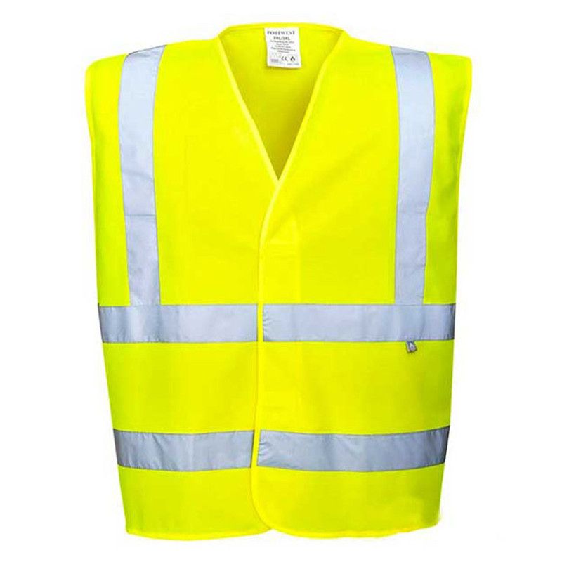 MOHICAN - CHALECO DE SEGURIDAD REFLECT AMARILLO CON VELCRO TALLA UNICA