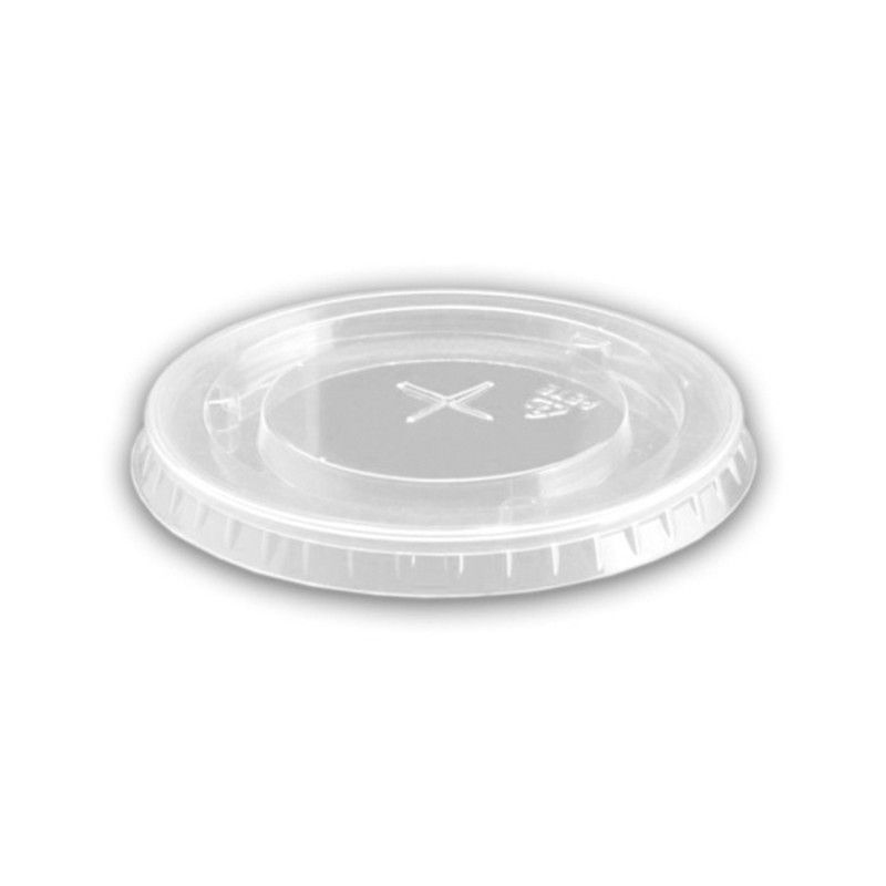 GENERICO - TAPA CON RANURA P/VASO POLIPAPAEL 12 OZ P/BEBIDA FRIA 50 UNI