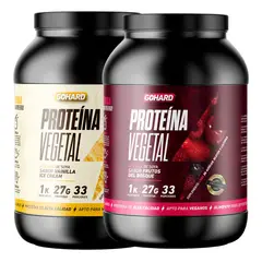 GOHARD - PACK PROTEINAS 2KG TOTAL 66SV VAINILLA - FRUTOS DEL BOSQUE