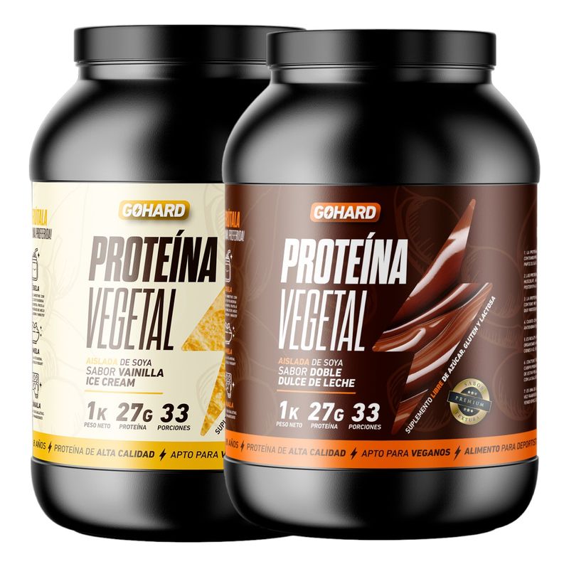 GOHARD - PACK PROTEINAS GOHARD 2KG TOTAL 66SV VAINILLA - DULCE DE LECHE
