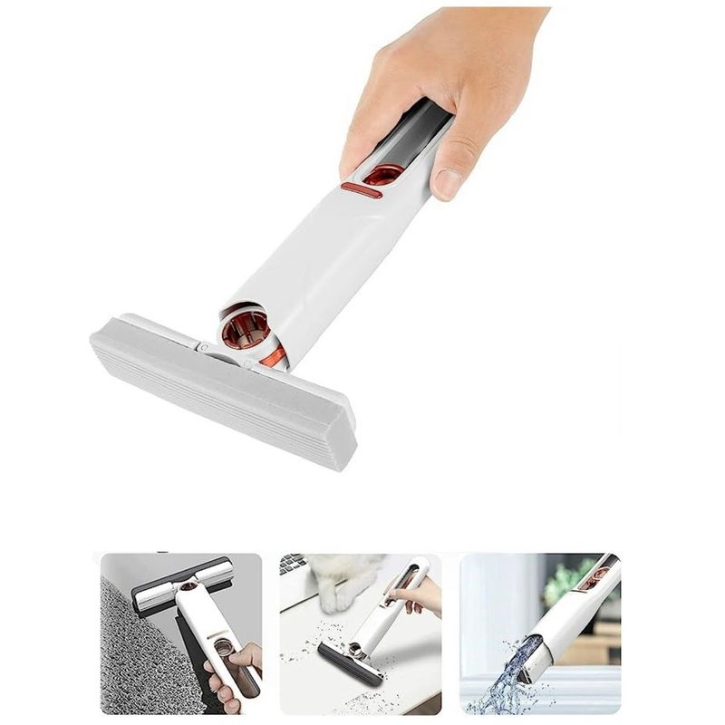 GENERICO - Mini Mopa Trapeador Auto Exprimible Portátil Hogar Plegable