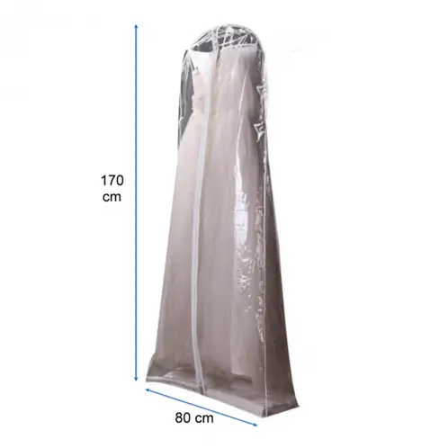 GENERICO - Pack x3 Cubre Funda Vestido Traje 80x170cm PVC Transparente