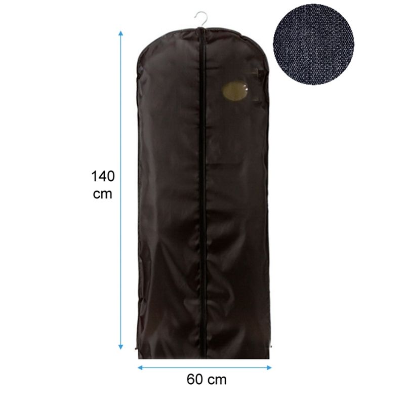 GENERICO - Pack x6 Cubre Traje Terno Negro 60x140cm Funda Ropa TNT Ecologico