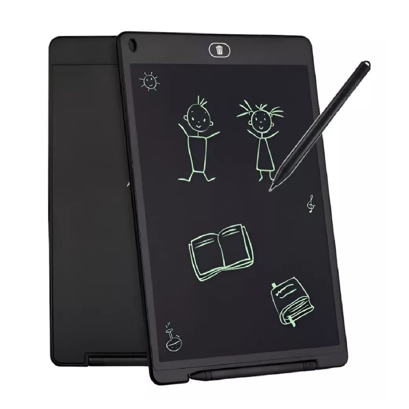 GENERICO - Pizarra Infantil Pizarras Niño Mágica Tablet Lcd 12 P Negro