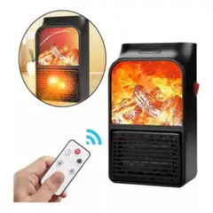 GENERICO - Calefactor Electrico Portátil 900w Control más adaptador