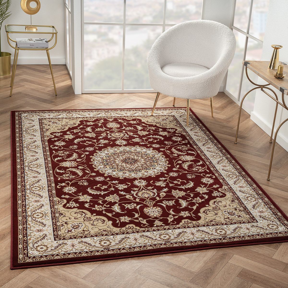 MODA ALFOMBRAS - Alfombra Sherezade Roja 160x230 cm