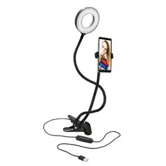 PHILCO - Soporte Tipo Clip Para Smartphone Con Aro De Luz