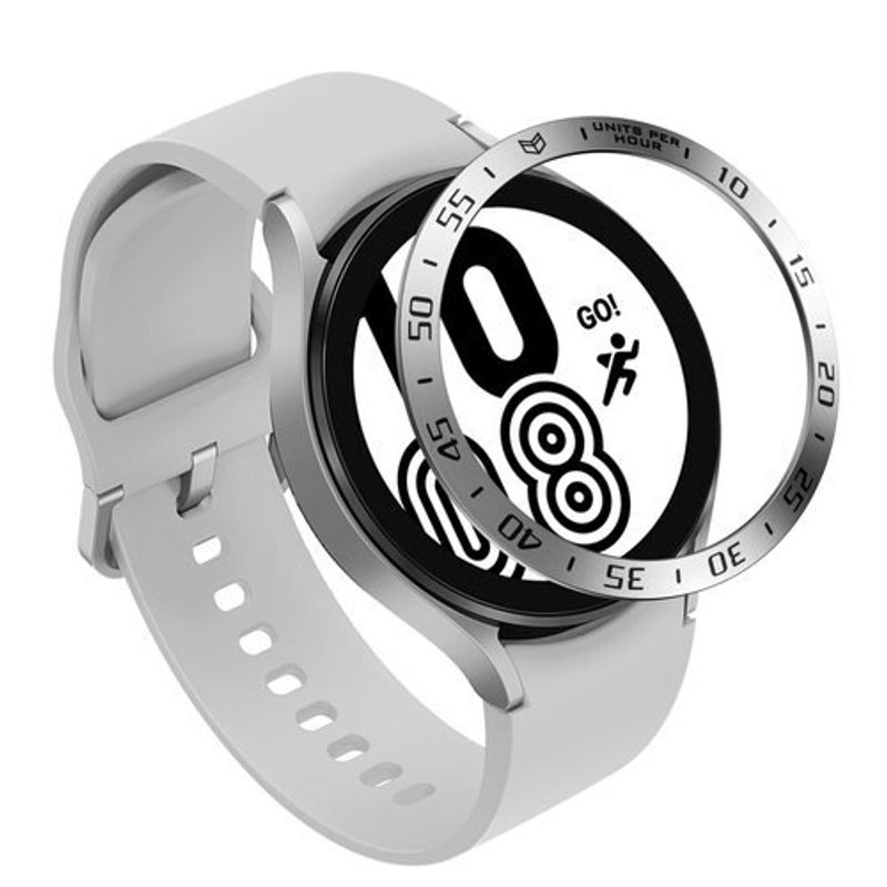 GENERICO - Bisel De Metal Para Samsung Galaxy Watch 4-40mm- PLATA