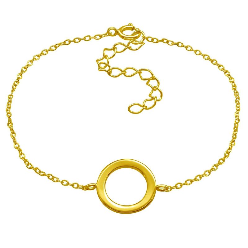 ZAZU - Pulsera Círculo Bañada en Oro