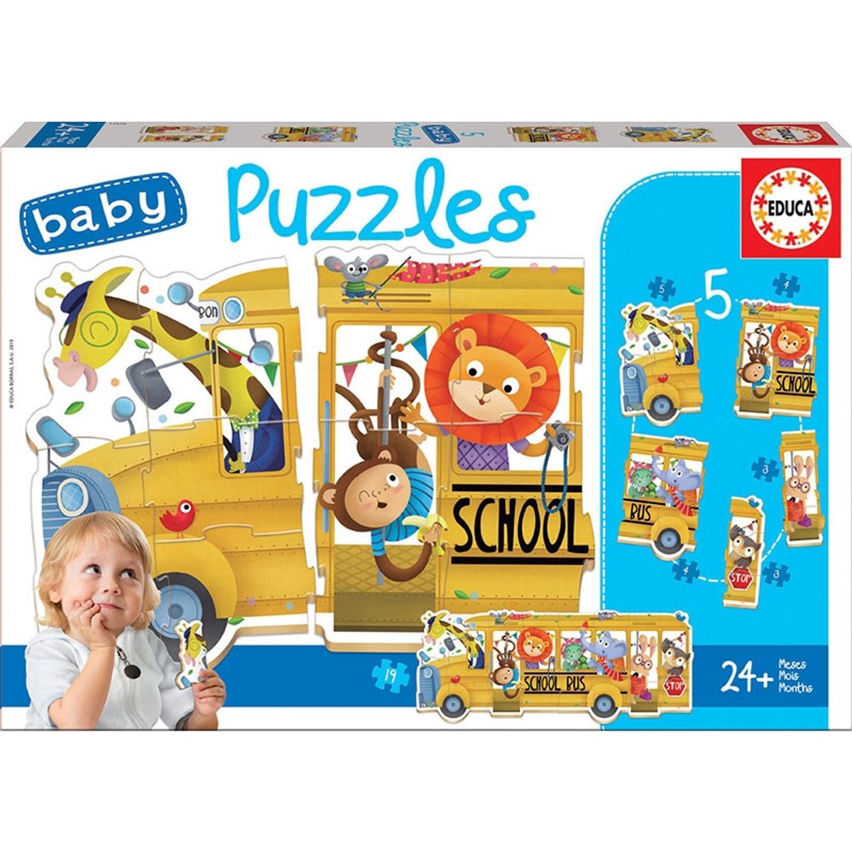 EDUCA - EDUCA 17575 BABY PUZZLE BUS ANIMALITOS