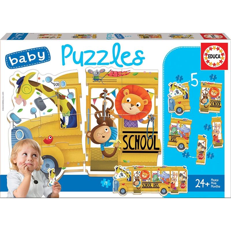 EDUCA - EDUCA 17575 BABY PUZZLE BUS ANIMALITOS