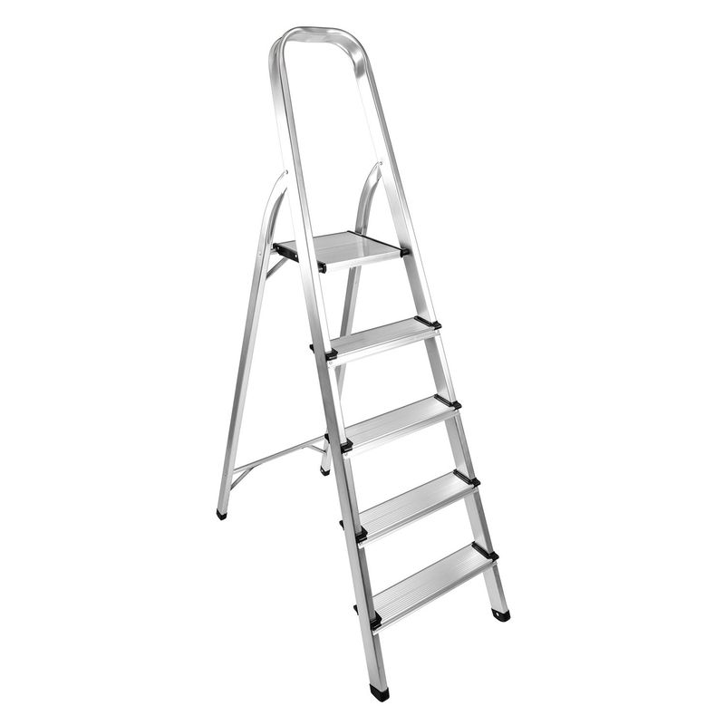 RELAN - Escalera Plegable Relan de Aluminio 5 Peldaños