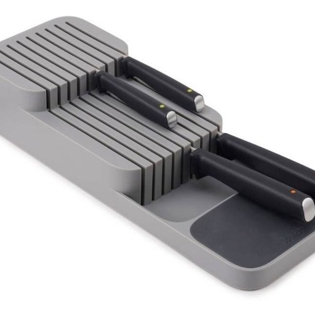 U BUY - Organizador De Cuchillo Porta Cuchillos Para Cajon De Cocina