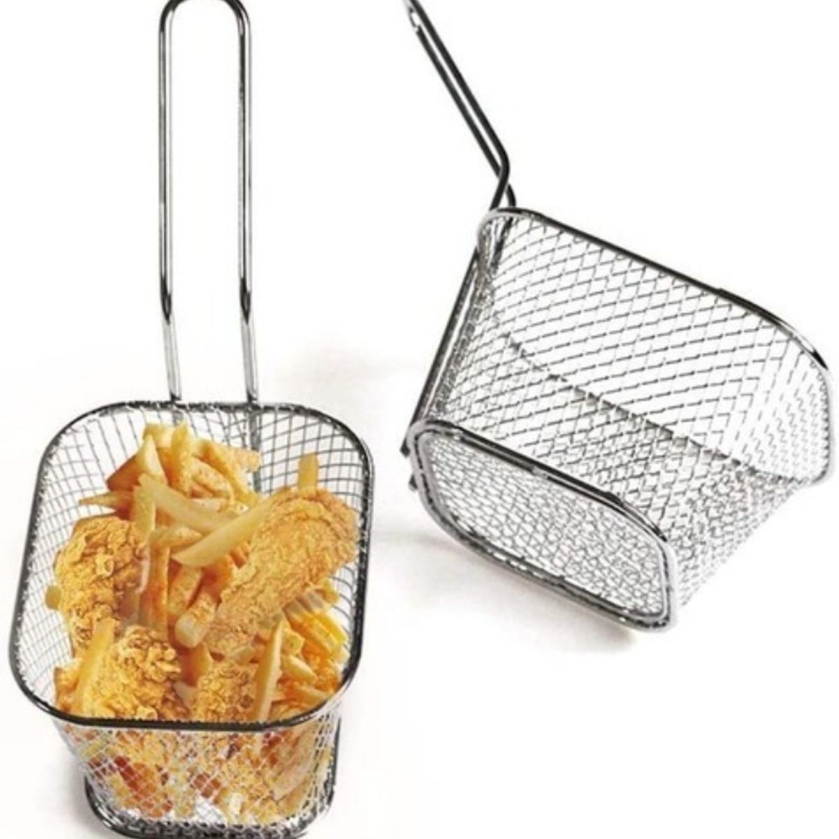 U BUY - Mini Cesta De Patatas Fritas, 2 Piezas, Mini Cesta De Patata