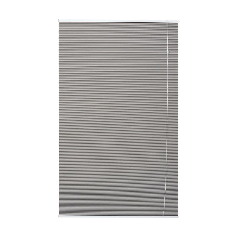 DIB - Cortina Persiana Plisada Black Out 120x170 cm Gris
