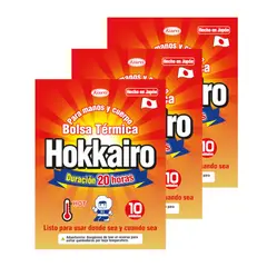 HOKKAIRO - Pack Promocional - 3 Packs (30un) Bolsa Térmica