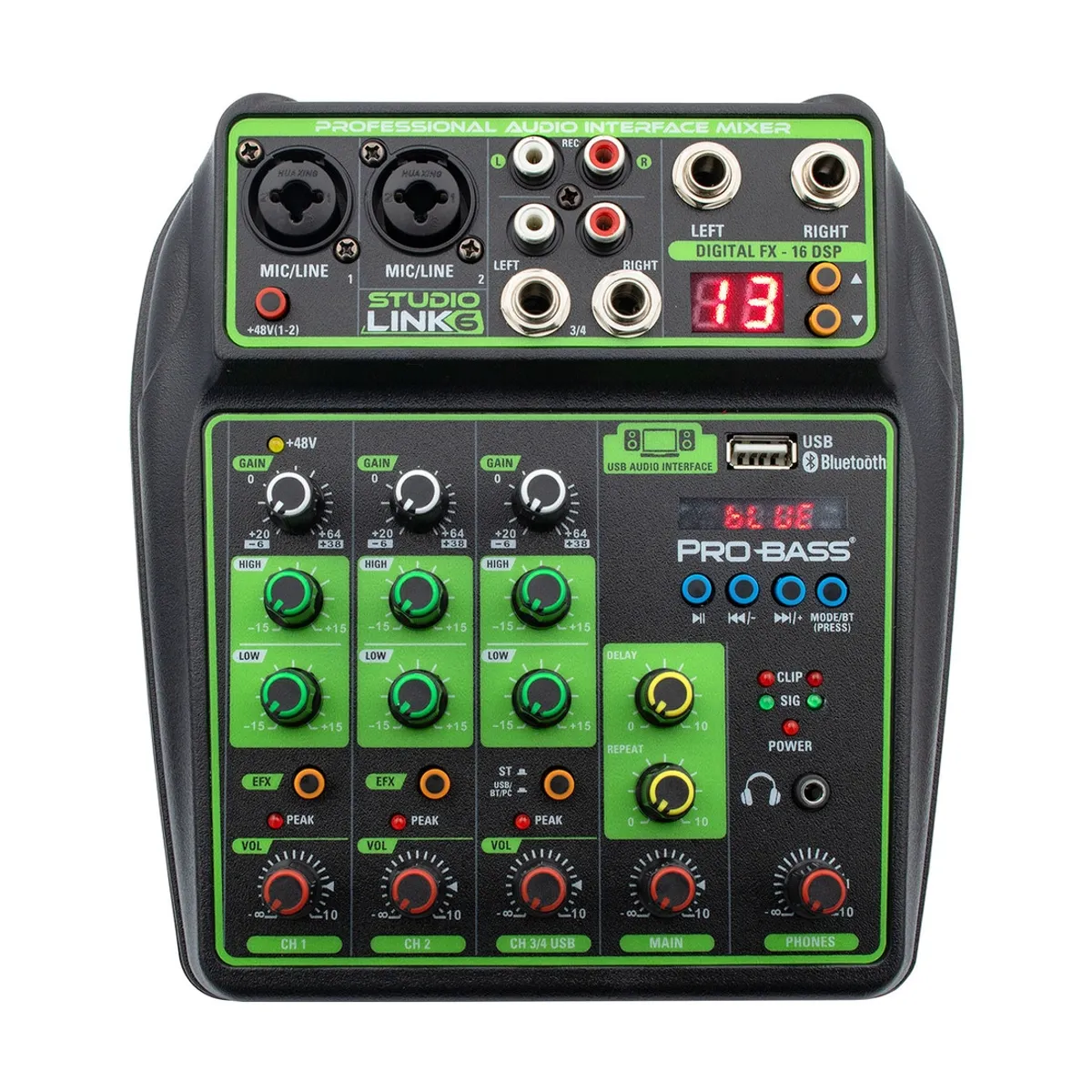 PROBASS - Consola con interfaz USB Probass StudioLink 6 PROBASS