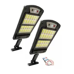 GENERICO - X2 Foco Led Exterior 160W Con Sensor Movimiento Focos Solar 71150