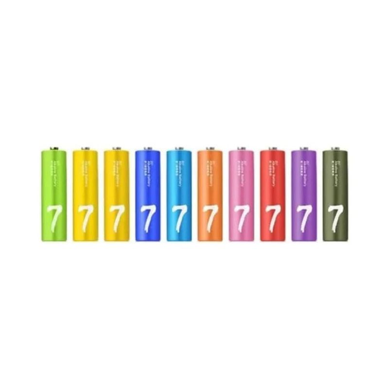 XIAOMI - Xiaomi Pilas Alcalinas Desechables AAA Arcoiris 10 unidades