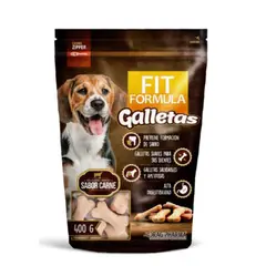 DRAG PHARMA - Galletas Golosina Comida Snack Carne Fit Perro Mascota 400gr