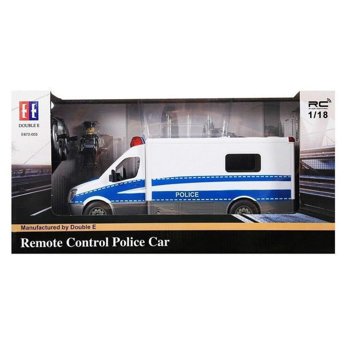 GENERICO - DOUBLEEAGLE E672-003 1-18 RC POLICE RADIO CAR