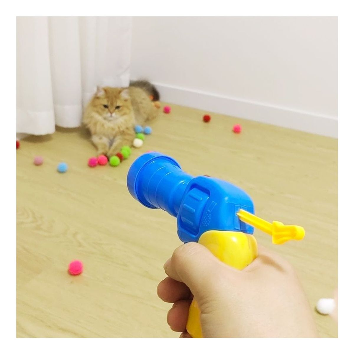 GENERICO - Juguete Lanzador 30 Pelota Felpa interactivo Para Gatos