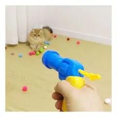 GENERICO - Juguete Lanzador 30 Pelota Felpa interactivo Para Gatos
