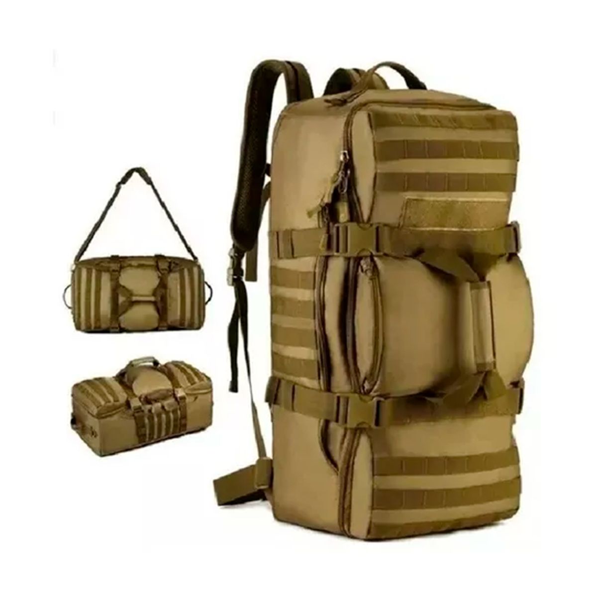 ESHOPANGIE - Bolso Viaje 60 Litros Militar