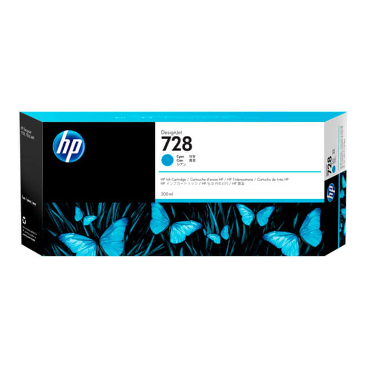 Cartucho Tinta Hp 728 Cyan 300 ml DesignJet Original HP, marca HP - Foto Principal