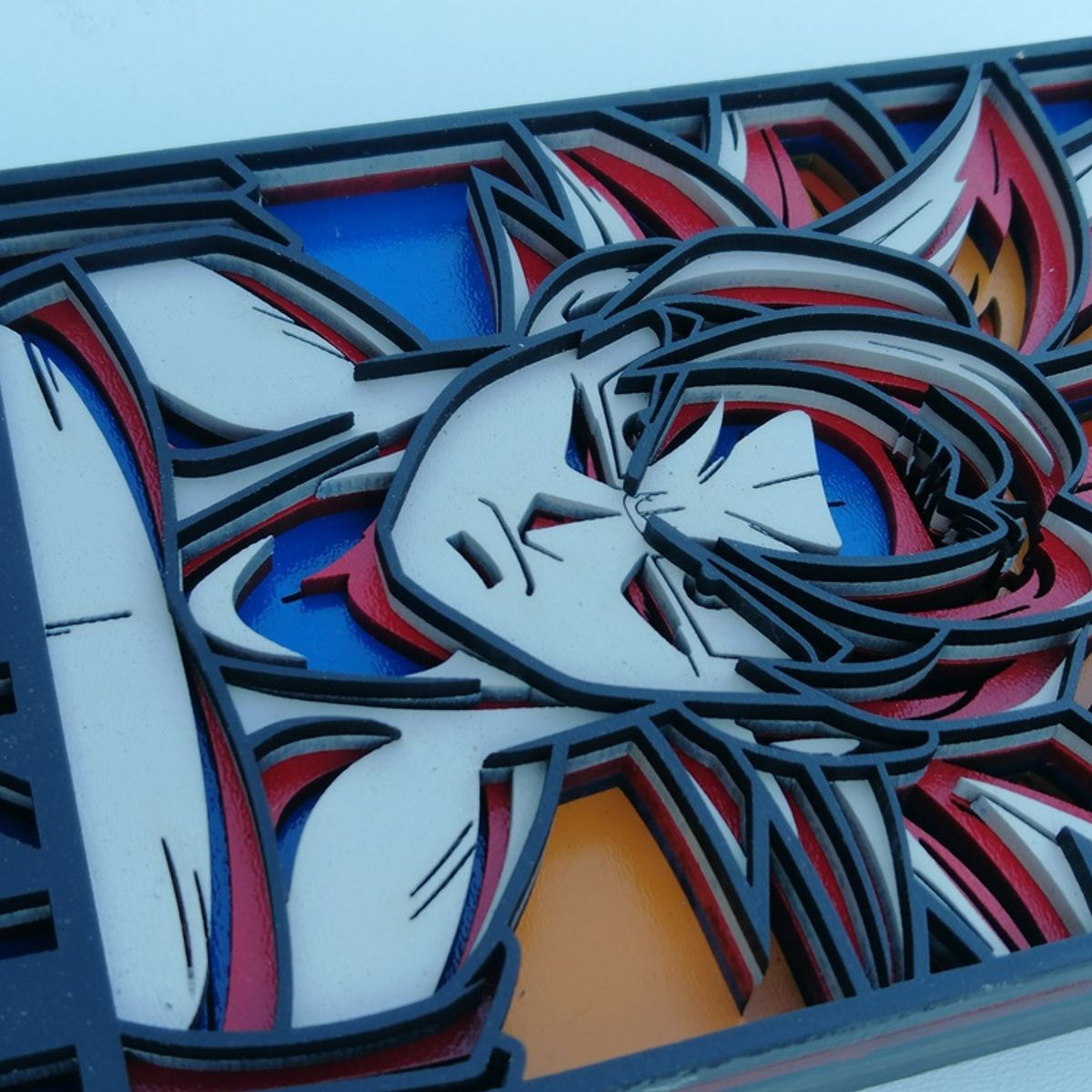 GENERICO - Cuadro Decorativo de Goku de Dragon Ball en 3D