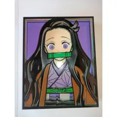 GENERICO - Cuadro Decorativo de Nezuko de Demon Slayer en 3D
