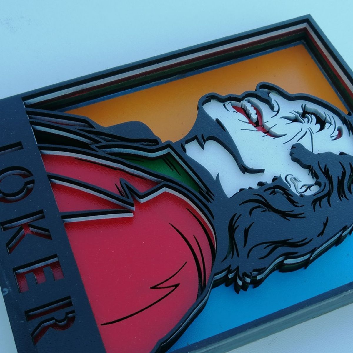 GENERICO - Cuadro Decorativo de Joker en 3D