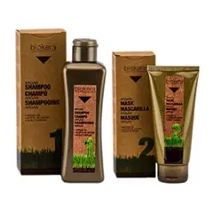 SALERM - Kit Pro Shampoo mascarilla Biokera Terciopelo Argan.-