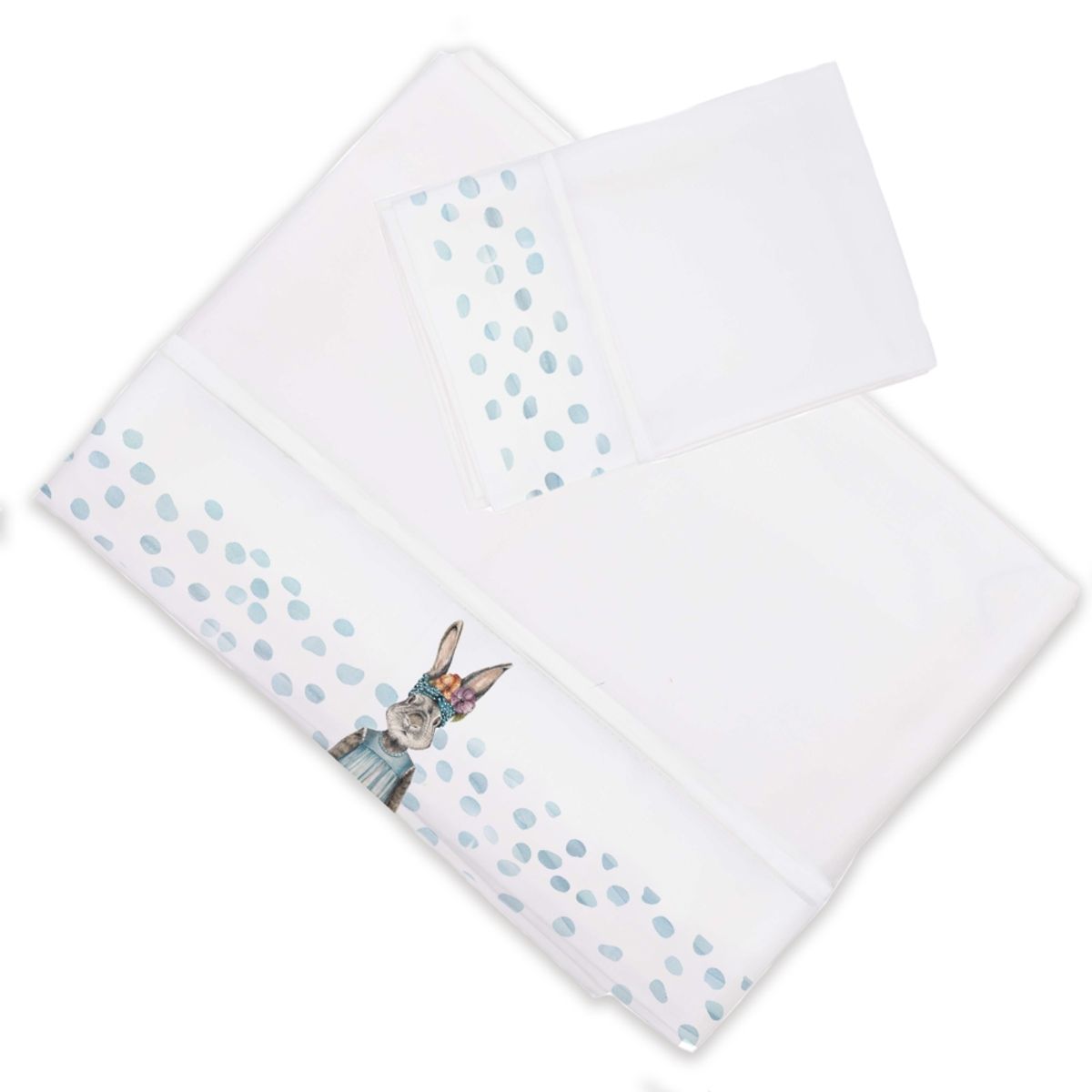 MARGARITA SCHEEL BY CASA ALVARINHO - Juego de Sábanas Coneja Flora 1 Plaza