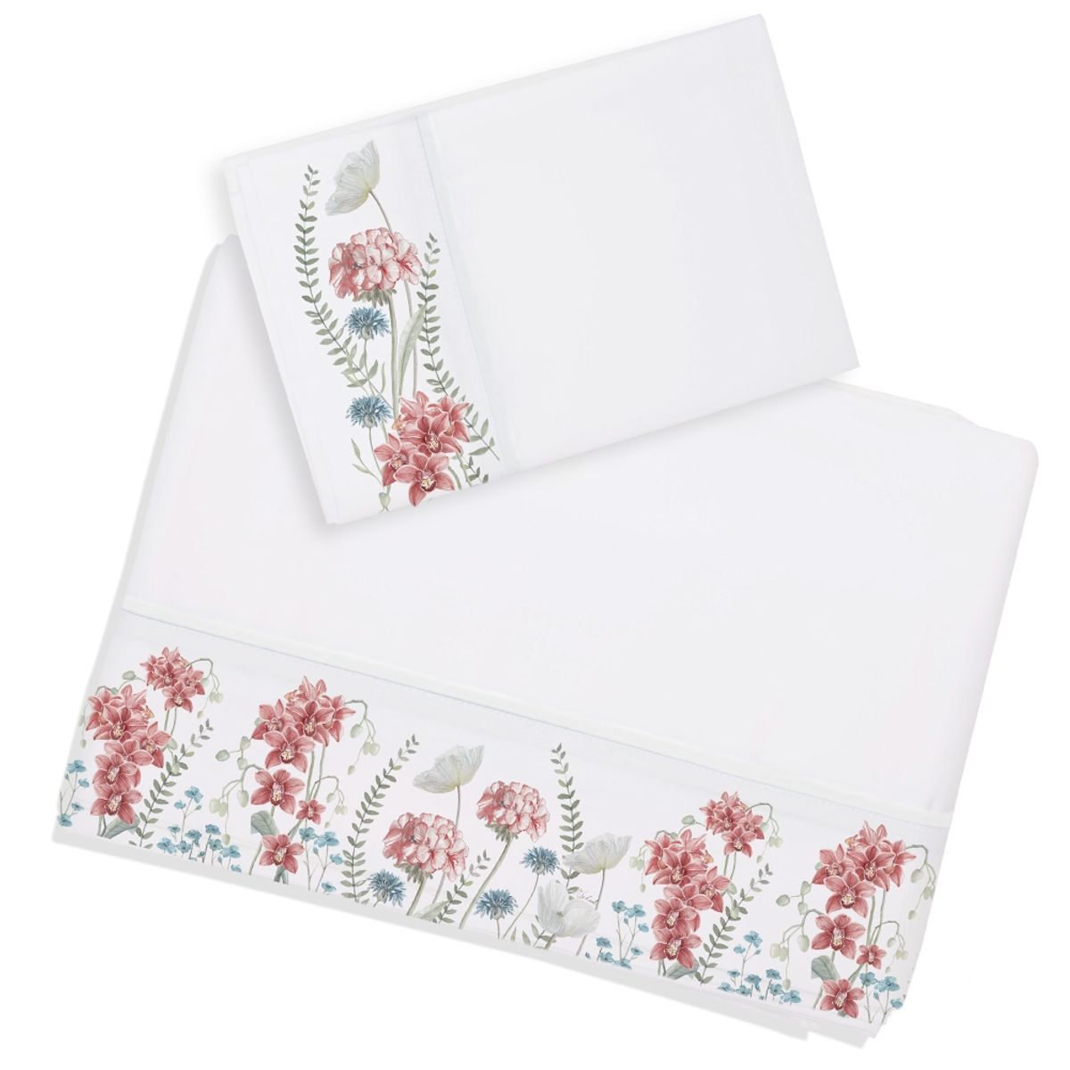 MARGARITA SCHEEL BY CASA ALVARINHO - Juego de Sábanas Orquídeas 1 Plaza