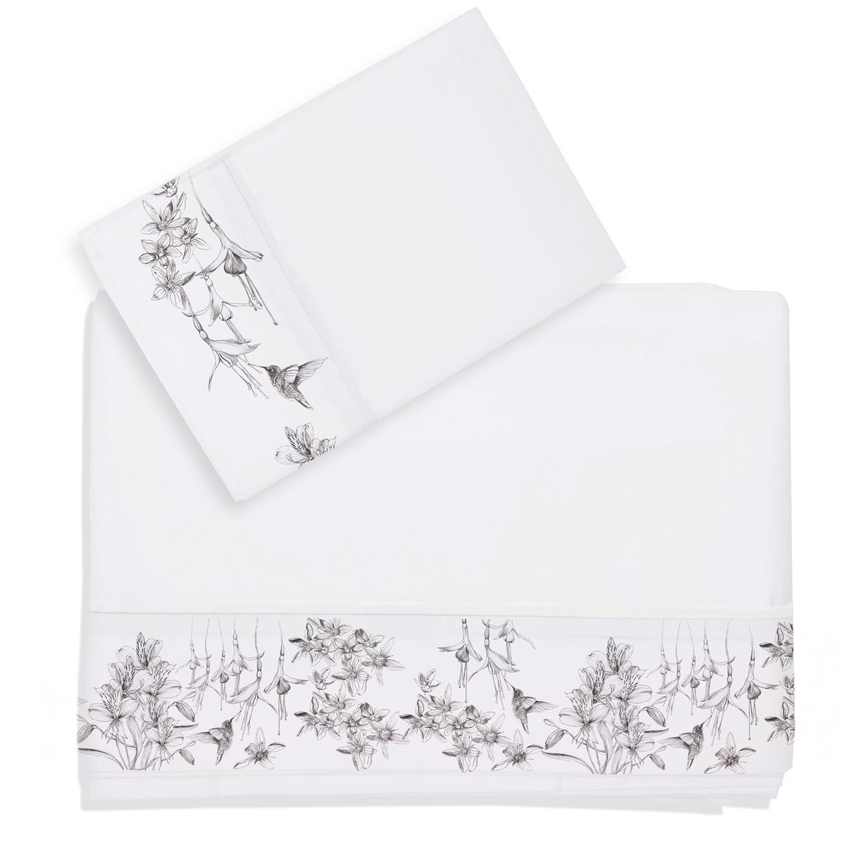 MARGARITA SCHEEL BY CASA ALVARINHO - Juego de Sábanas Flora Nativa 1,5 Plazas