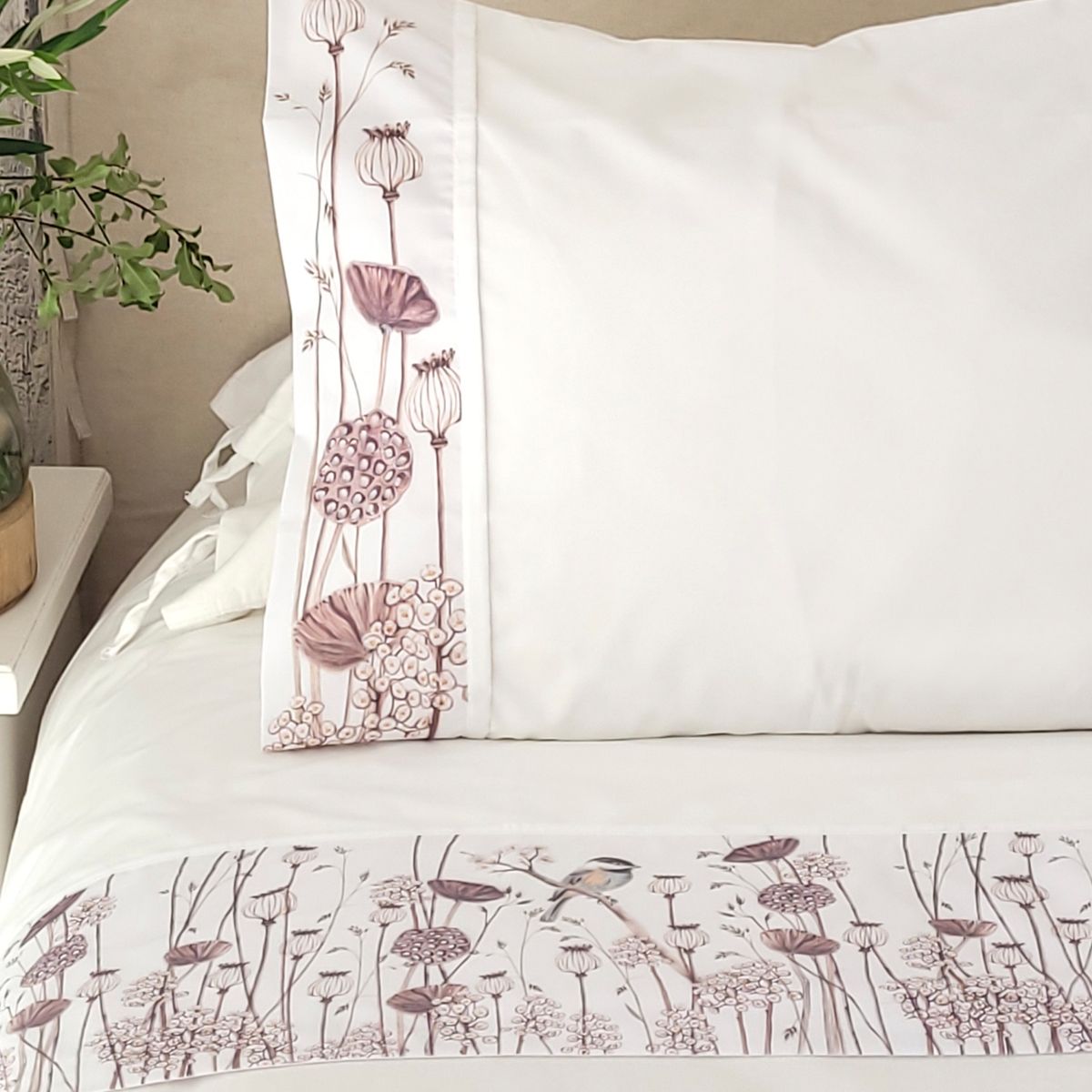 MARGARITA SCHEEL BY CASA ALVARINHO - Juego de Sábanas Ciclo Amapolas 2 Plazas